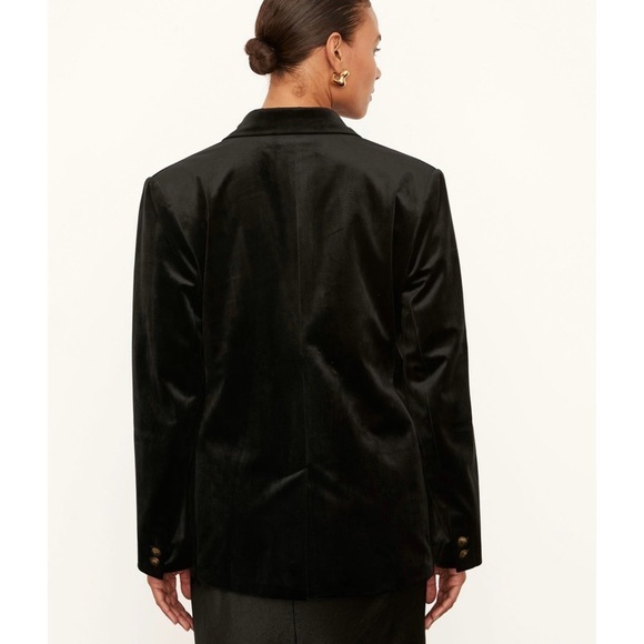 Vince velvet double breasted plus size blazer - Picture 4 of 11